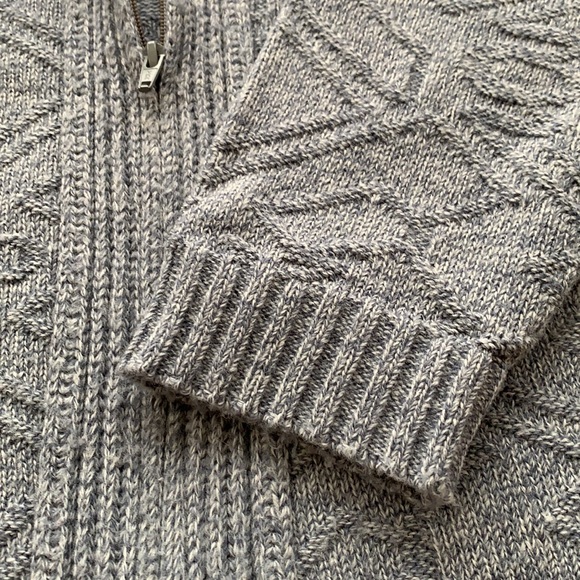 London Fog zip-up sweater - Picture 4 of 8